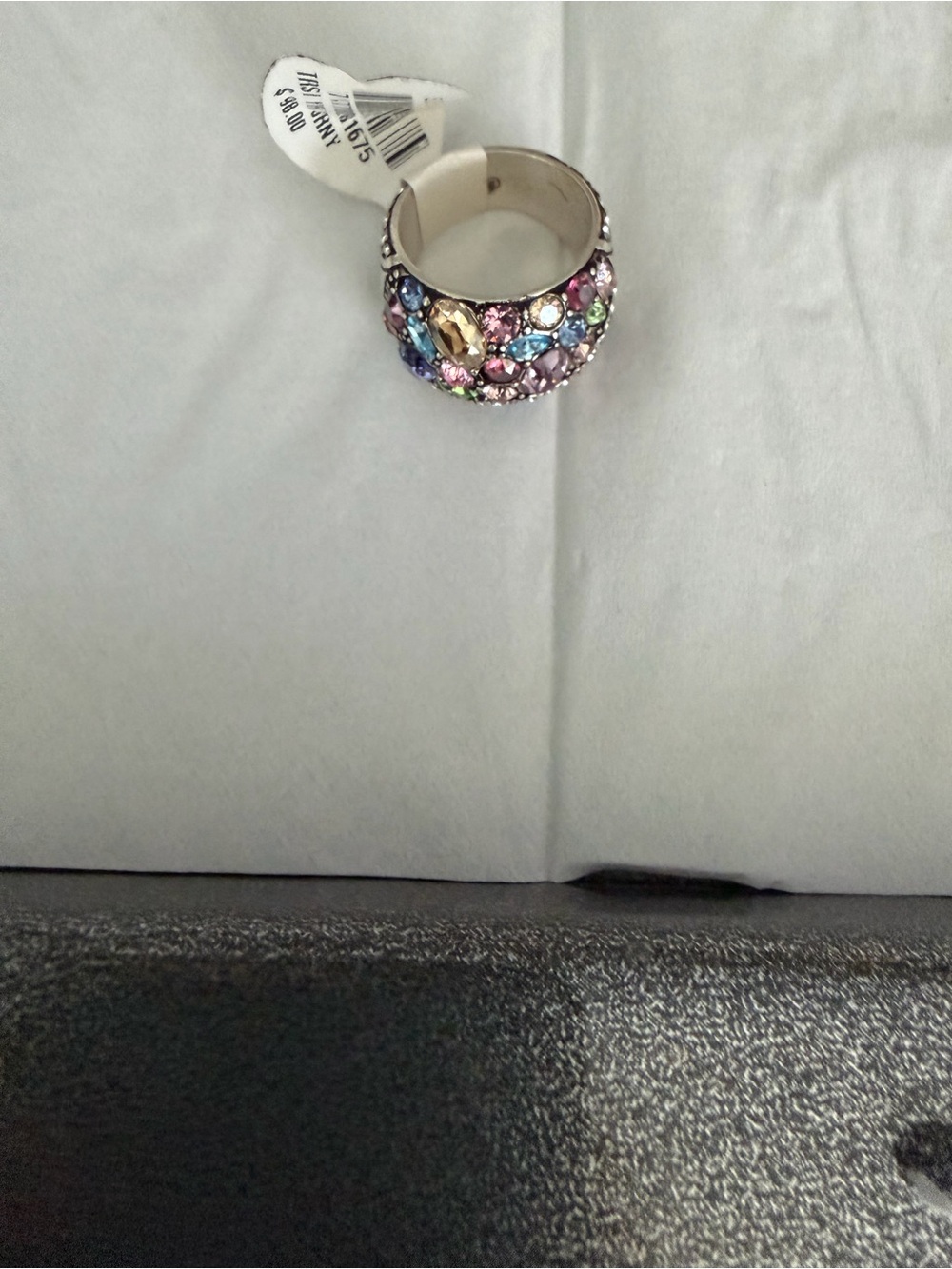 Brighton trst yh Johnny  Multicolor Crystal Dome Ring  size 5 NWT